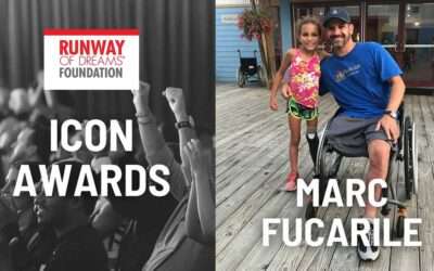 Marc Fucarile being honored with the Icon Award from Runway of Dreams at Fashion Week in NYC on 9/9!